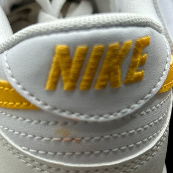 NIKE Dunk Low Retro 'White University Gold' Sneakers Size 10.5 - Picture 7 of 9